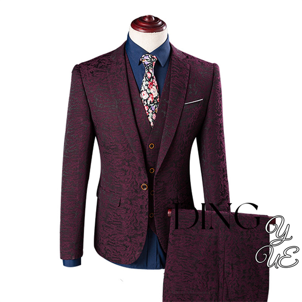 Men'S Grooming Brands - Blazer Vest Pants High-end Brand Solid