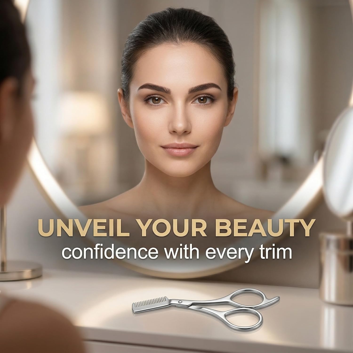 Stainless Steel Eyebrow Scisso - Men'S Grooming Mirror recension och pris