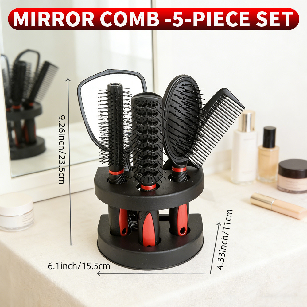 5-in-1 Mirror & Comb Set with  - Men'S Grooming Mirror recension och pris