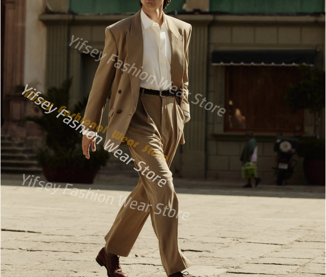 Khaki Full Men Suit Social Set - Men'S Grooming Brands recension och pris