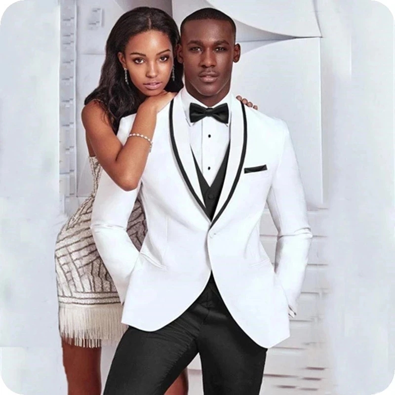 Groom White and Black vest  We - Men'S Grooming Company recension och pris