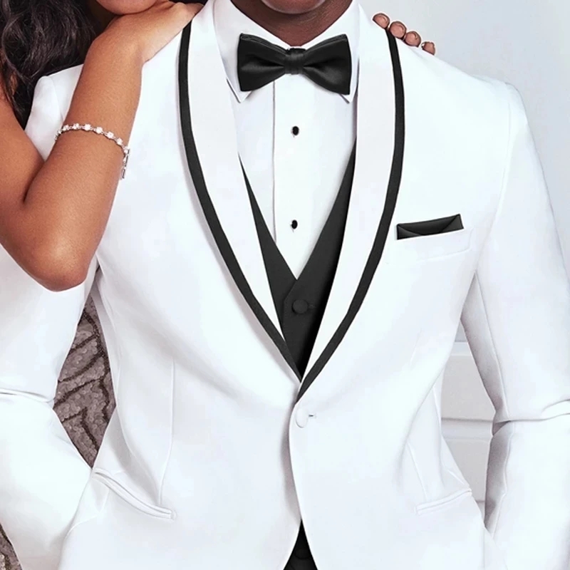 Groom White and Black vest  We - Men'S Grooming Company recension och pris
